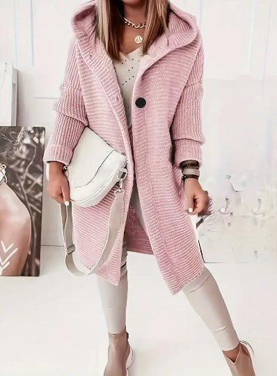 Martina | Bequemer Cardigan mit Kapuze