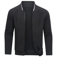Herrenjacke mit Reißverschluss – warm und stilvoll für den Winter in Schwarz