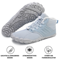 Flexibler & Wasserdichter Winter-Barfußschuh in Blau