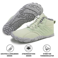 Flexibler & Wasserdichter Winter-Barfußschuh in Grün
