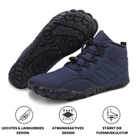 Flexibler & Wasserdichter Winter-Barfußschuh in Dunkelblau