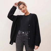 Leah - Eleganter und bequemer Blazer in Schwarz