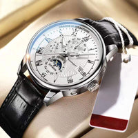 Chic Luxury Quartz Watch in Silberweiß