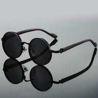 Aila | Premium Metall-Sonnenbrille mit Anti-Reflektion in Schwarz