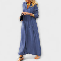 Hannalore - Bequemes Maxikleid in Blau