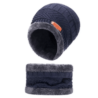 TIES - Mützen- und Schalset in Blau