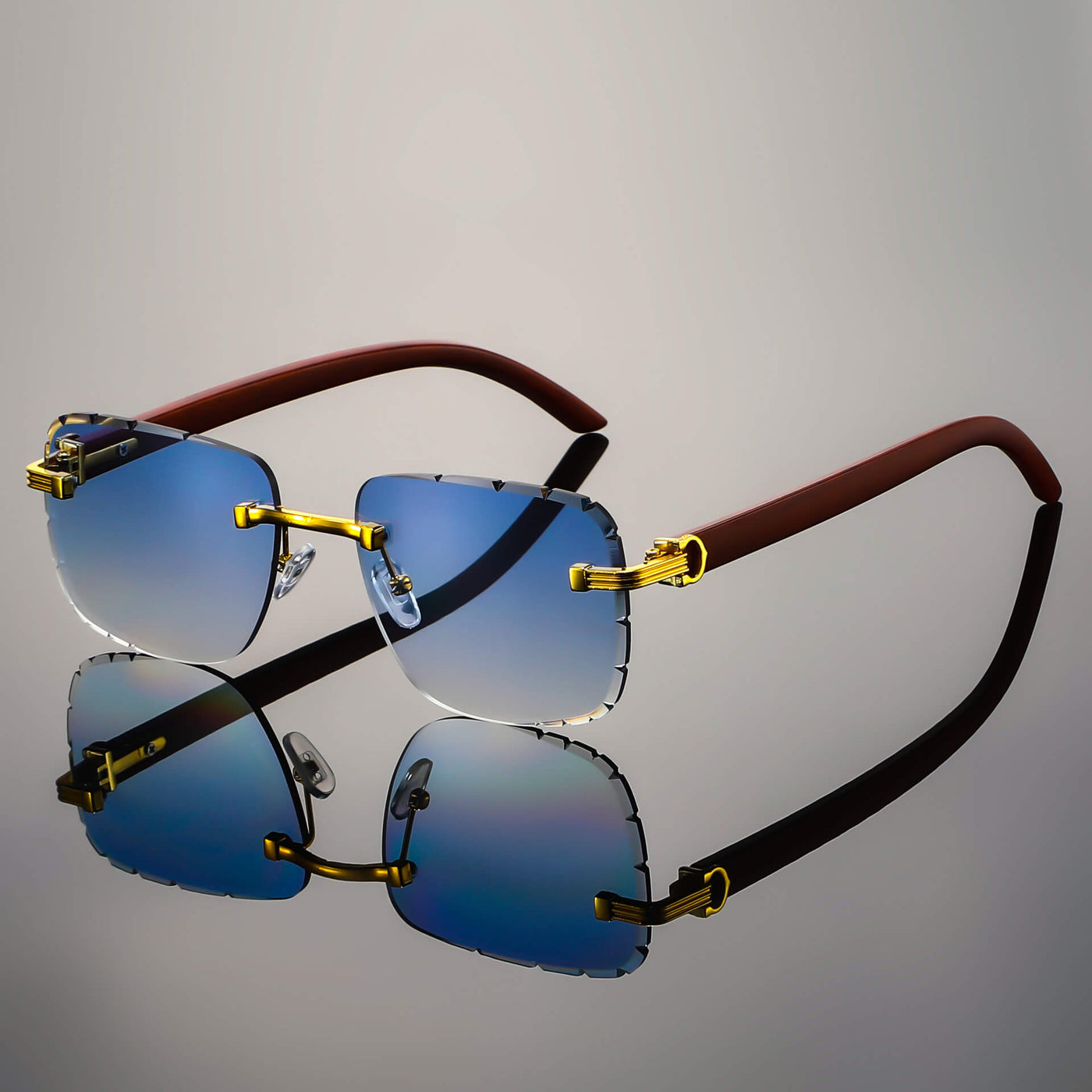 Rahmenlose Retro-Brille Napoli