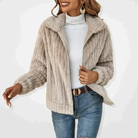 Stylische Weste Jacke für Frauen - Adria in Beige