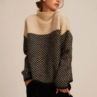 Louise™ | Turtleneck Sweater in Beige