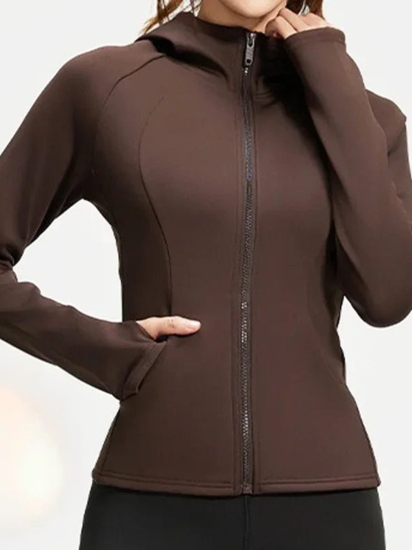 Velora | Atmungsaktive Yogajacke für Damen Winter Slim Fit