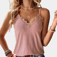 Kedlira | Damen Sommer Oberteil | Elegant in Rosa