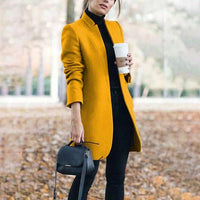 Eleganter Frühlingsmantel - Carina in Gelb