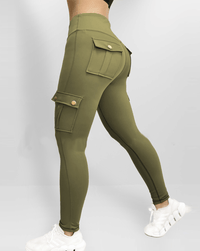 Levi – Damen Stretch Cargohose in Grün