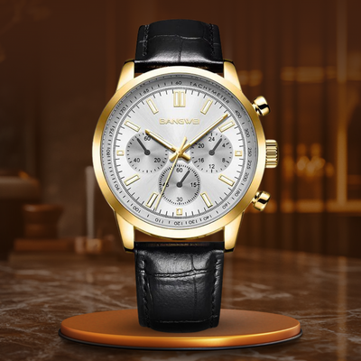 Alfred® | Militär Sport Casual Leder Quarz Uhr