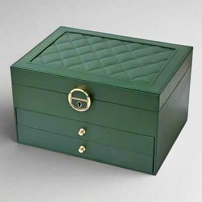 Schmuckbox mit mehreren Schichten und samtigem Innenraum – Maeva