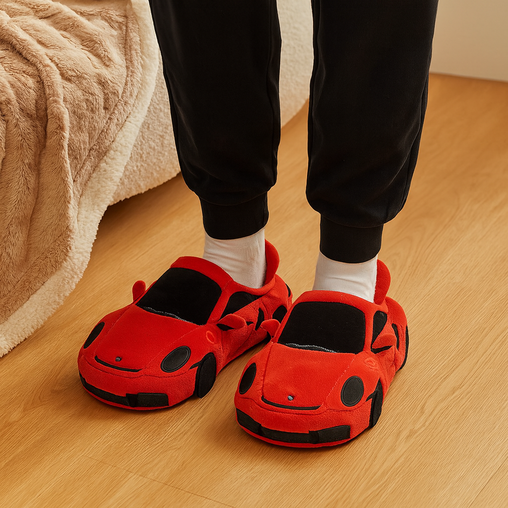 Anders | Warme Herren-Winterhausschuhe mit Wollfutter