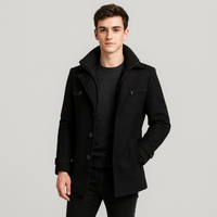 Alaric | Wasserdichter Winter-Businessmantel in Schwarz