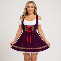 Oktoberfest Kleid Damen – Klassisches Trachtenoutfit in Lila