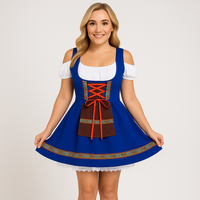 Oktoberfest Kleid Damen – Klassisches Trachtenoutfit in Blau