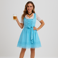Dirndl Damen Festlich – Hochwertiges Trachtenkleid in Himmelblau