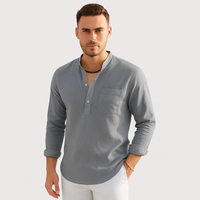 Lendon - Elegantes Leinenhemd für Herren - Sommer Chic in Grau