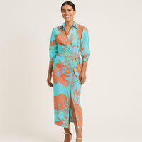 Anna - Sommer Chic Kleid in Mehrfarben
