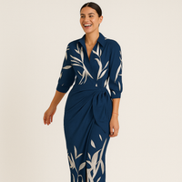 Anna - Sommer Chic Kleid in Dunkel