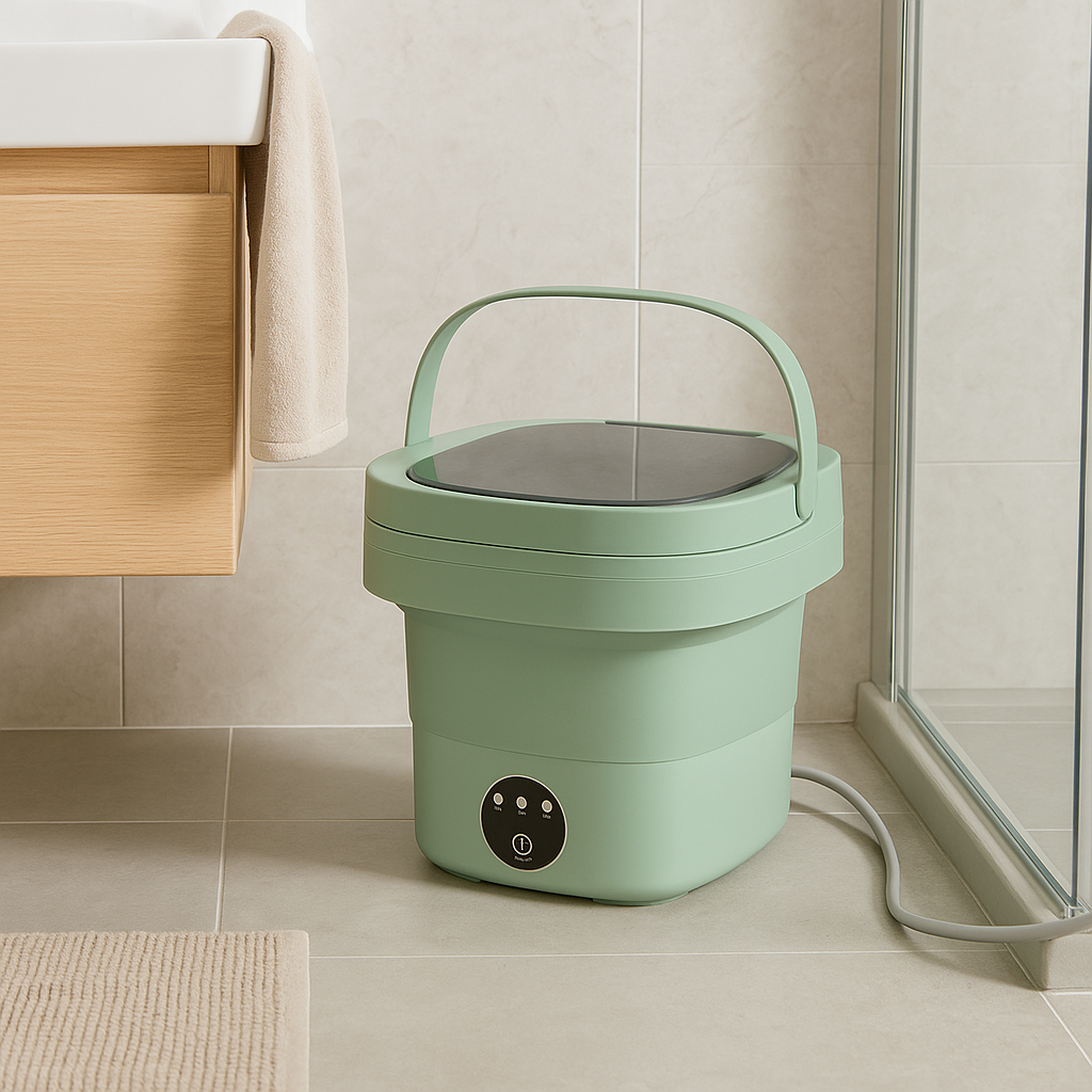 AquaNest – Ultrakompakte zusammenklappbare Waschmaschine | Schulte