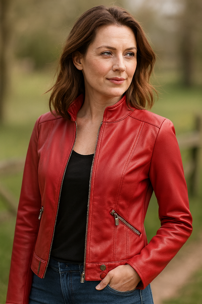 Damenjacke - Elegante Kurzjacke mit Reißverschluss und Taschen für jeden Anlass