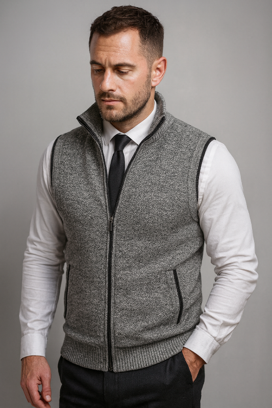 Herrenweste – Zeitloses Design, vielseitige Weste für Arbeit und Freizeit