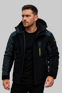 Herren-Winterjacke – Optimaler Schutz für kalte Tage in Grau