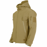Herrenjacke mit Kapuze – Militärjacke für Outdoor-Aktivitäten in Khaki