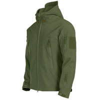 Herrenjacke mit Kapuze – Militärjacke für Outdoor-Aktivitäten in Militärgrün