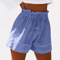 Lotta | Luftige Paperbag-Shorts in Lila