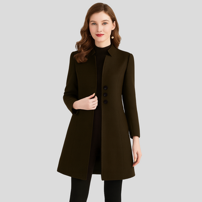 Isla | Eleganter Mantel mit Knopfleiste