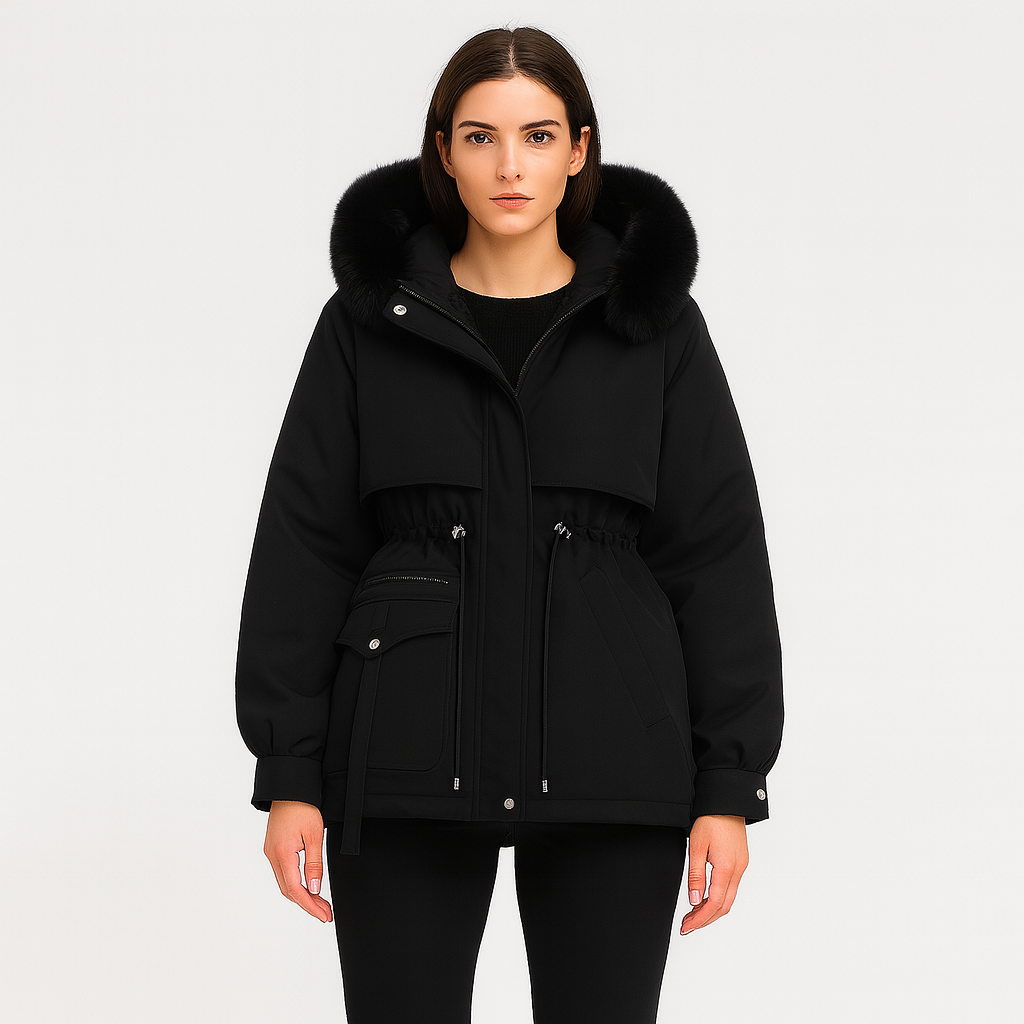 Éliane | Eleganter Winterparka aus Kunstfell