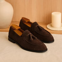 London Wildleder-Loafer – Flexible und stylische Herrenschuhe in Dunkelbraun