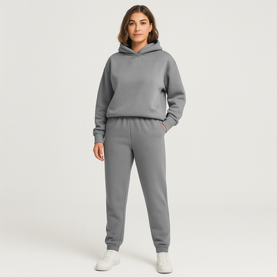 Ultimatives Komfort-Set aus Hoodie und Jogginghose – Gemütliche 2-teilige Loungewear für Frauen