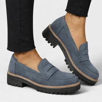Agnes | Damen Slipper Grobe Sohle Komfort – Komfort Slipper Profil Sohle 2026 in Blau
