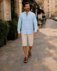 Theresa | Traditionelle Trachtenbluse in Hellblau