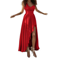 Elegantes Cocktailkleid mit hoher Taille für zeitlose Eleganz in Rot