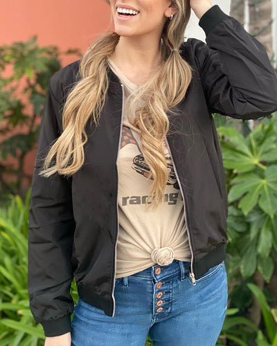 Stilvolles Klassisches Bomberjack mit Praktischen Taschen für Damen