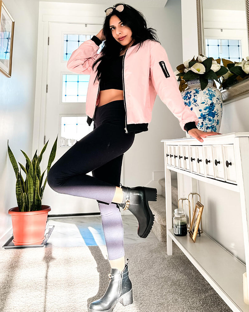 Stilvolles Klassisches Bomberjack mit Praktischen Taschen für Damen