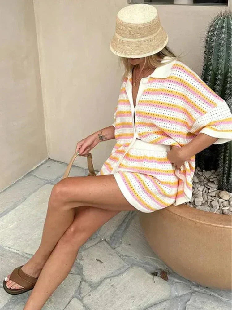 Caressa - Mehrfarbiges Strickset