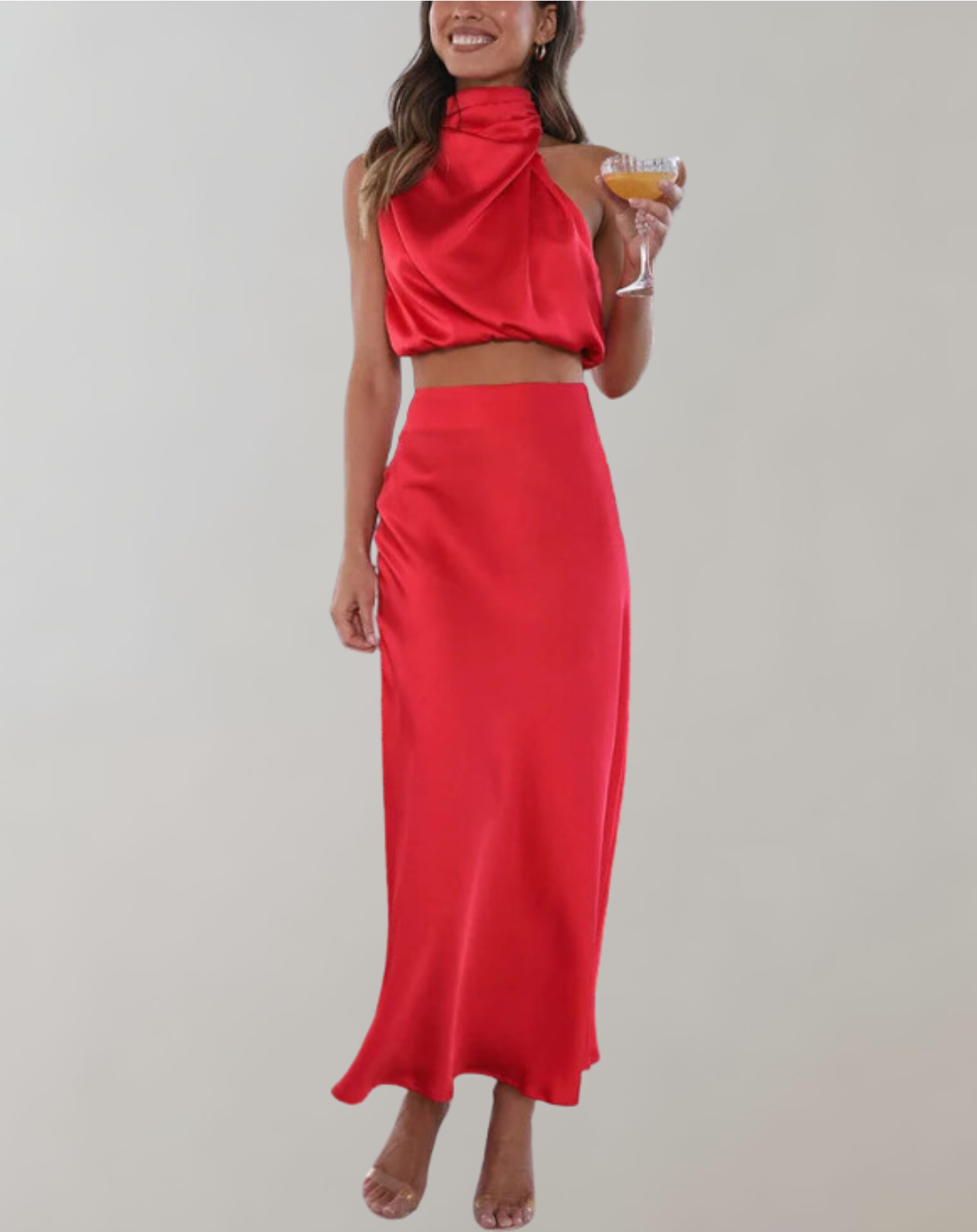 Deslie - Elegantes Maxikleid Set | Maxikleid Set | Zeitlos Sexy Kleid