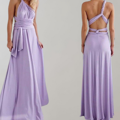 Maja - Neckholder-Kleid für Damen | Maxikleid mit überkreuztem Rücken