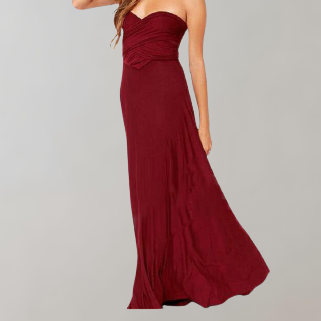 Maja - Neckholder-Kleid für Damen | Maxikleid mit überkreuztem Rücken