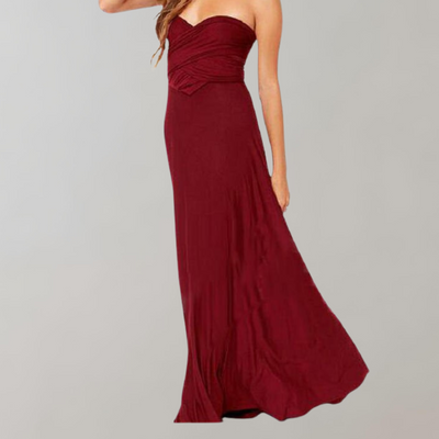Maja - Neckholder-Kleid für Damen | Maxikleid mit überkreuztem Rücken