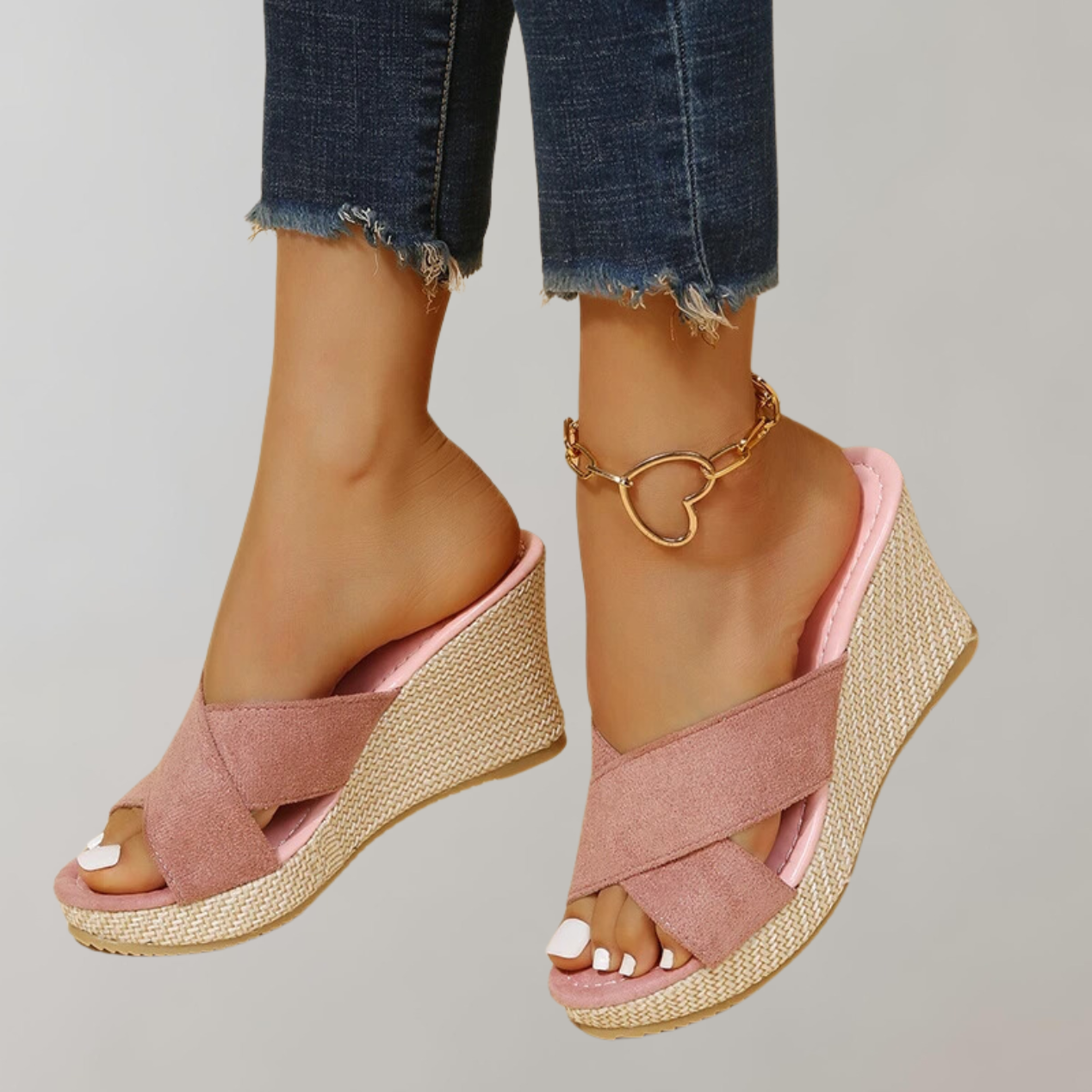 Jenna - Orthopädische Sandalen mit Absatz | Sandalen Damen bequem