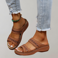 WW - Orthopädische Sandalen für Damen | Sandalen damen bequem | Sommer Sandalen Damen in Dunkelbraun
